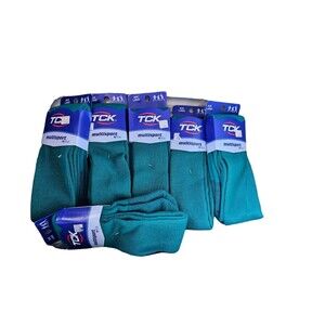 TCK Multisport Plus Socks MSK  Bluish Green Size Large Lot Of 5